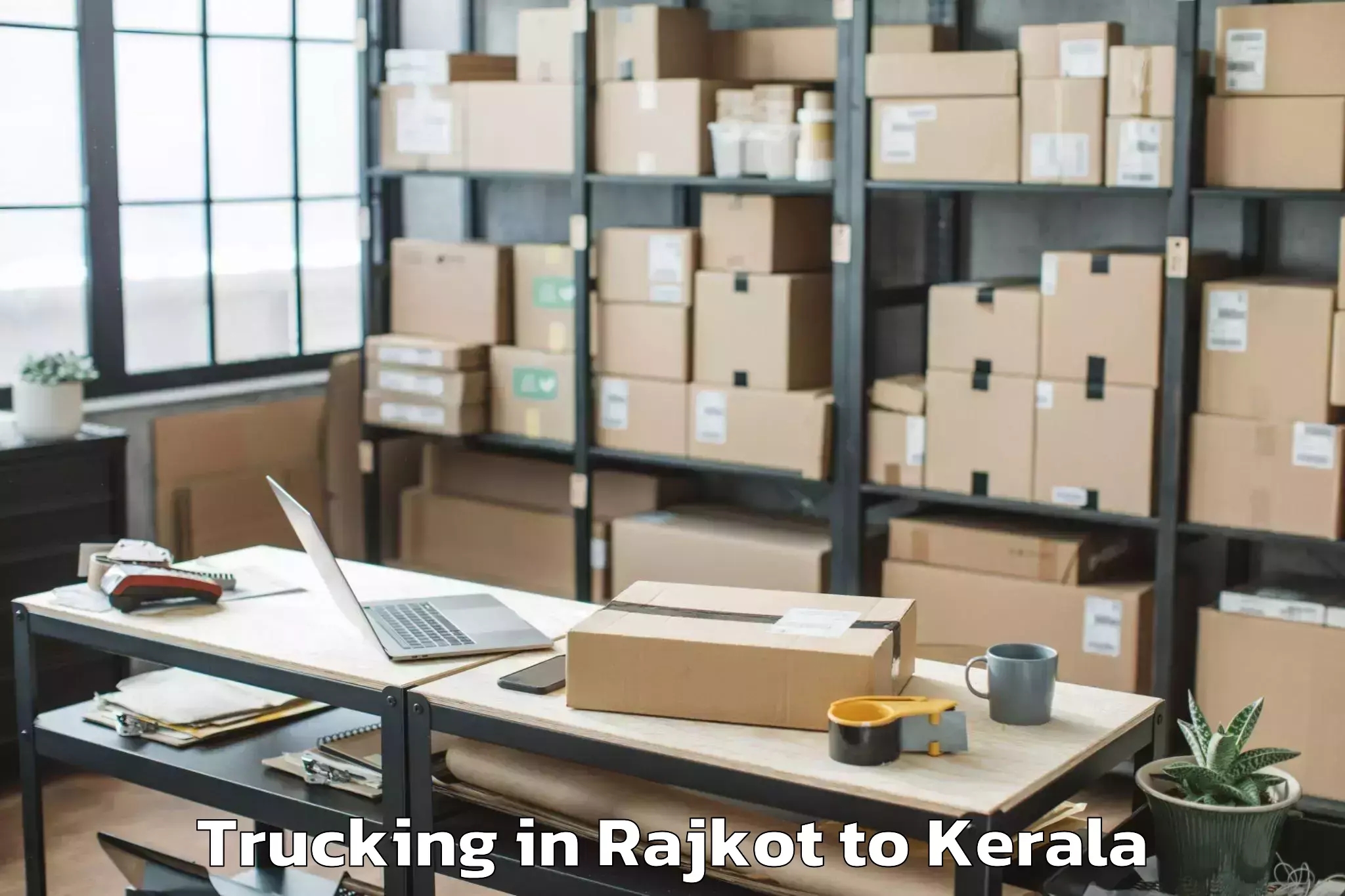 Professional Rajkot to Anjumoorthy Trucking